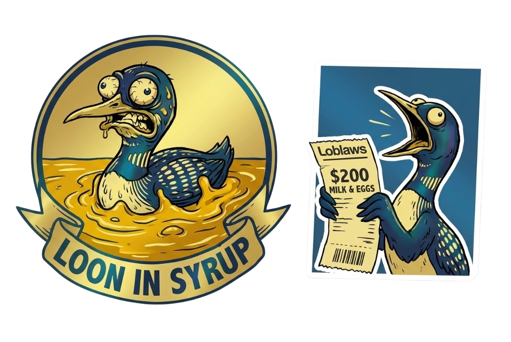 TONLOON vintage sticker artwork